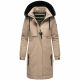 Navahoo Kaltwetterretter Damen Winterjacke Taupe Grey Größe XXXL - Gr. 46
