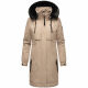 Navahoo Kaltwetterretter Damen Winterjacke Taupe Grey Größe XXXL - Gr. 46