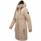 Navahoo Kaltwetterretter Damen Winterjacke Taupe Grey Größe XXXL - Gr. 46