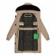 Navahoo Kaltwetterretter Damen Winterjacke Taupe Grey Größe XXXL - Gr. 46