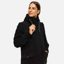 Navahoo Knit Babe Damen Winterjacke Schwarz Größe XXL - Gr. 44