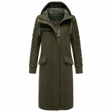 Navahoo Knit Babe Damen Winterjacke Dark Olive Größe S - Gr. 36