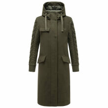 Navahoo Knit Babe Damen Winterjacke Dark Olive Größe S - Gr. 36