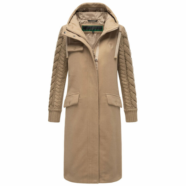 Navahoo Knit Babe Damen Winterjacke Sand Beige Größe S - Gr. 36