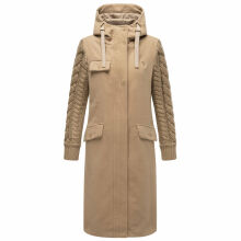 Navahoo Knit Babe Damen Winterjacke Sand Beige Größe M - Gr. 38
