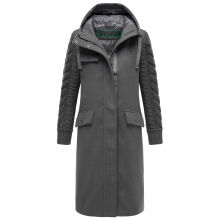 Navahoo Knit Babe Damen Winterjacke Anthrazit Gr&ouml;&szlig;e L - Gr. 40