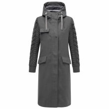 Navahoo Knit Babe Damen Winterjacke Anthrazit Gr&ouml;&szlig;e L - Gr. 40