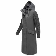 Navahoo Knit Babe Damen Winterjacke Anthrazit Gr&ouml;&szlig;e L - Gr. 40