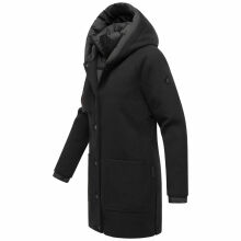 Navahoo Flauschwunder Damen Winterjacke Schwarz Größe S - Gr. 36