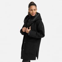 Navahoo Flauschwunder Damen Winterjacke Schwarz Größe S - Gr. 36