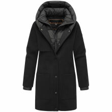 Navahoo Flauschwunder Damen Winterjacke Schwarz...