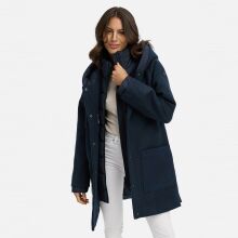 Navahoo Flauschwunder Damen Winterjacke Navy Größe M - Gr. 38