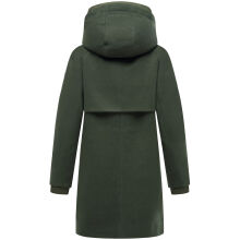 Navahoo Flauschwunder Damen Winterjacke Dark Olive Gr&ouml;&szlig;e M - Gr. 38
