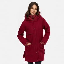 Navahoo Flauschwunder Damen Winterjacke Bordeaux Größe S - Gr. 36