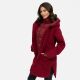 Navahoo Flauschwunder Damen Winterjacke Bordeaux Größe S - Gr. 36