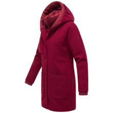 Navahoo Flauschwunder Damen Winterjacke Bordeaux Gr&ouml;&szlig;e XL - Gr. 42