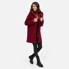 Navahoo Flauschwunder Damen Winterjacke Bordeaux Gr&ouml;&szlig;e XL - Gr. 42