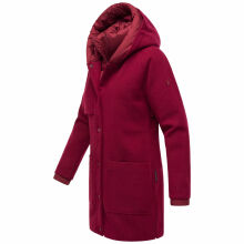 Navahoo Flauschwunder Damen Winterjacke Bordeaux Größe XXXL - Gr. 46