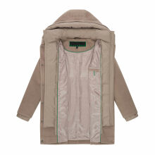 Navahoo Flauschwunder Damen Winterjacke Taupe Grey Gr&ouml;&szlig;e M - Gr. 38