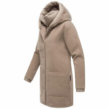Navahoo Flauschwunder Damen Winterjacke Taupe Grey Gr&ouml;&szlig;e XL - Gr. 42