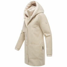 Navahoo Flauschwunder Damen Winterjacke Beige Größe S - Gr. 36