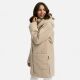 Navahoo Flauschwunder Damen Winterjacke Beige Größe S - Gr. 36
