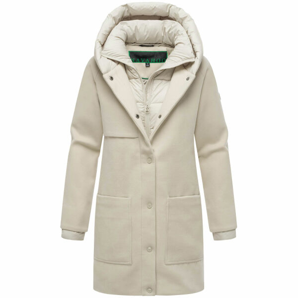 Navahoo Flauschwunder Damen Winterjacke Light Grey Größe XL - Gr. 42