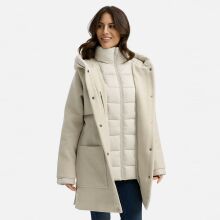 Navahoo Flauschwunder Damen Winterjacke Light Grey Gr&ouml;&szlig;e XL - Gr. 42