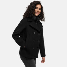 Marikoo Aylaraa Damen Winter Kabanjacke Schwarz-Größe M - Gr. 38