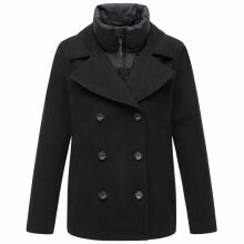 Marikoo Aylaraa Damen Winter Kabanjacke Schwarz-Größe M - Gr. 38