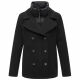Marikoo Aylaraa Damen Winter Kabanjacke Schwarz-Größe M - Gr. 38