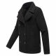Marikoo Aylaraa Damen Winter Kabanjacke Schwarz-Größe M - Gr. 38