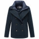 Marikoo Aylaraa Damen Winter Kabanjacke Navy-Größe S - Gr. 36