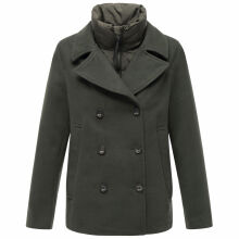 Marikoo Aylaraa Damen Winter Kabanjacke Dark Olive-Größe L - Gr. 40