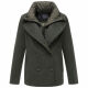 Marikoo Aylaraa Damen Winter Kabanjacke Dark Olive-Größe L - Gr. 40