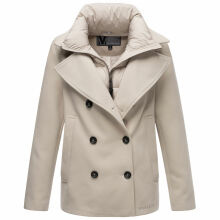Marikoo Aylaraa Damen Winter Kabanjacke Pearl Grey-Größe S - Gr. 36