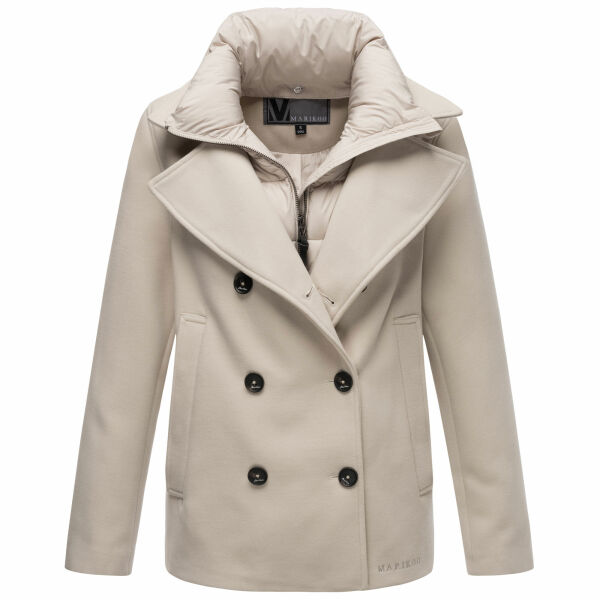 Marikoo Aylaraa Damen Winter Kabanjacke Pearl Grey-Größe XL - Gr. 42