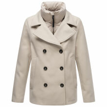 Marikoo Aylaraa Damen Winter Kabanjacke Pearl Grey-Größe XL - Gr. 42