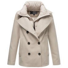 Marikoo Aylaraa Damen Winter Kabanjacke Pearl Grey-Größe XXL - Gr. 44
