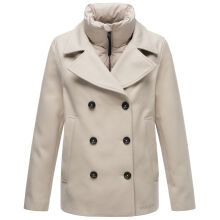Marikoo Aylaraa Damen Winter Kabanjacke Pearl Grey-Gr&ouml;&szlig;e XXL - Gr. 44
