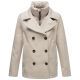 Marikoo Aylaraa Damen Winter Kabanjacke Pearl Grey-Gr&ouml;&szlig;e XXL - Gr. 44
