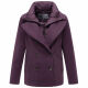 Marikoo Aylaraa Damen Winter Kabanjacke Dusty Plum-Größe M - Gr. 38