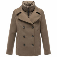 Marikoo Aylaraa Damen Winter Kabanjacke Stone Brown-Größe S - Gr. 36