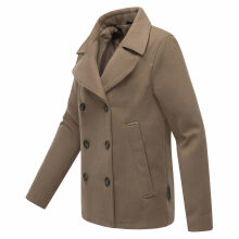 Marikoo Aylaraa Damen Winter Kabanjacke Stone Brown-Größe S - Gr. 36