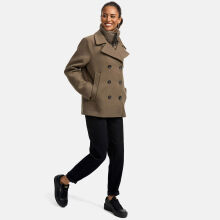 Marikoo Aylaraa Damen Winter Kabanjacke Stone Brown-Gr&ouml;&szlig;e XL - Gr. 42