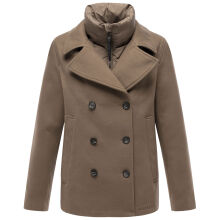 Marikoo Aylaraa Damen Winter Kabanjacke Stone Brown-Gr&ouml;&szlig;e XL - Gr. 42