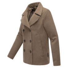 Marikoo Aylaraa Damen Winter Kabanjacke Stone Brown-Gr&ouml;&szlig;e XXL - Gr. 44