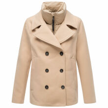 Marikoo Aylaraa Damen Winter Kabanjacke Beige-Größe S - Gr. 36