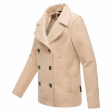 Marikoo Aylaraa Damen Winter Kabanjacke Beige-Größe S - Gr. 36