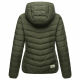 Marikoo Pack Mich Ein Damen Stepp Jacke Dark Olive-Größe 3XL - Gr. 46